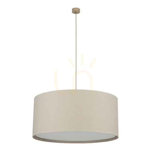 Check Largo Linen Pendant Light 3 Xe27