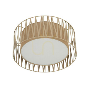 Harmony Sabia Juta Ceiling Light, 4 Xe27 small 4