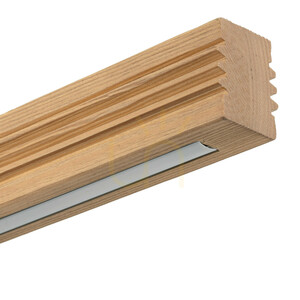 Viga Wood LED Brushed, Distressed Pine Ceiling Lamp small 4
