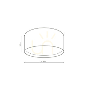 Largo Beige Ceiling Light 6 Xe27 small 6