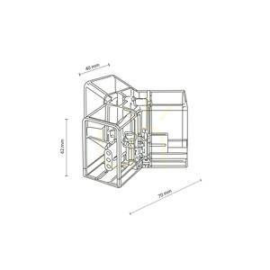 Y-Connector for Honey Comb small 3