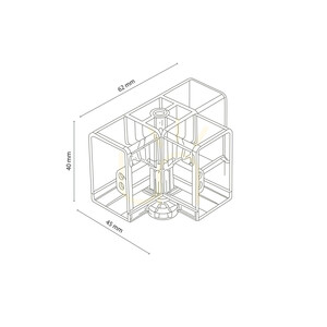 T-Connector for Honey Comb small 2