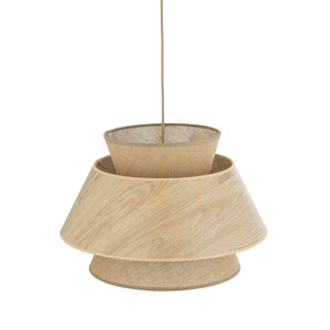 Kalum Wood Pendant Light 1 Xe27 small 3