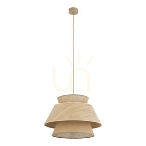 Kalum Wood Pendant Light 1 Xe27 small 0