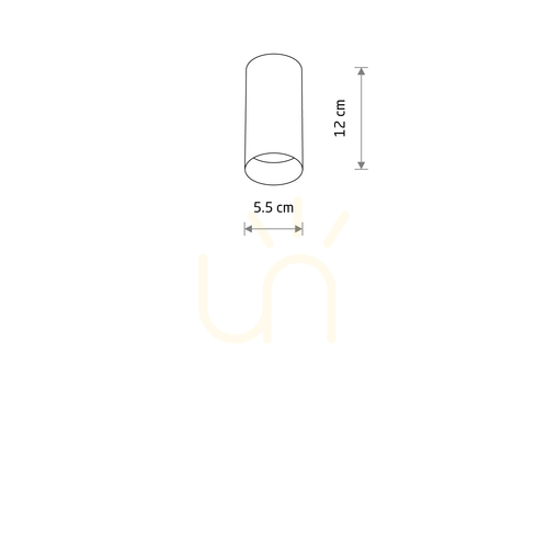 Check MONO S 12532 Surface-Mounted Light Fixture by Nowodvorski
