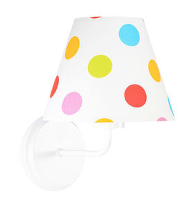 Wall lamp cone with colorful dots Raggio E27 60W for children small 1