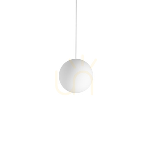 Check Pendant Light Ideallux MAPA BIANCO SP1 White Glass 10 cm 310800