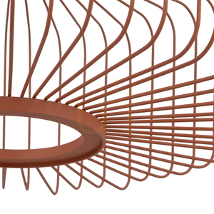 KENAI C pendant lamp terracotta Ø38 cm open steel cage shade GX53 Nowodvorski 12227 small 6