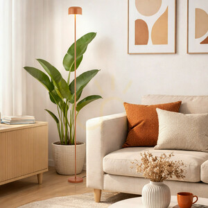 Noa Salmon LED Floor Lamp small 1