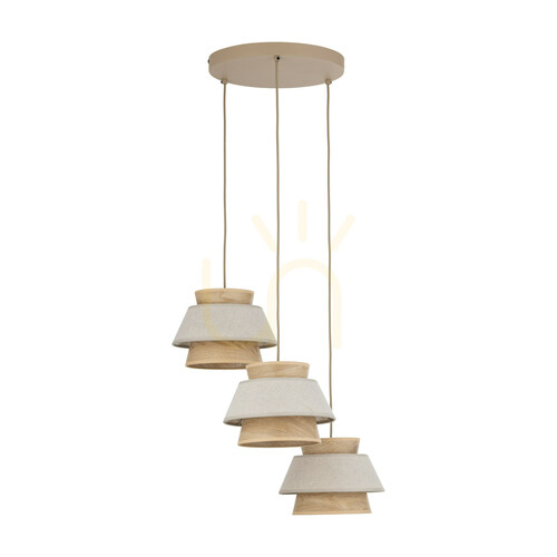Check Kalum Len Pendant Light 3 Xe27 Circle