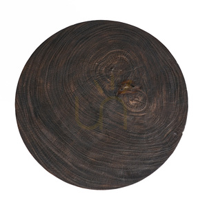 Coffee Table BAZAR BIZAR Octo Dark Walnut Mango Wood 70x70x45 cm small 2