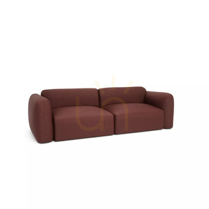 NORREBRO 3-Seater Sofa Bed – Burgundy City Sofa small 2