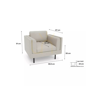 CHELSEA Armchair – Cream City Sofa small 4