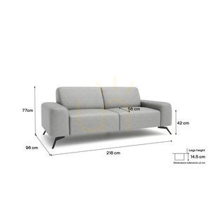 SOHO Two-Seater Sofa – Silver City Sofa small 4