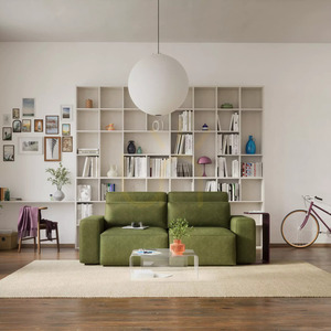 JORDAAN 3-Seater Sofa Bed – Khaki Color by City Sofa small 1