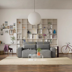JORDAAN 3-Seater Sofa Bed – Gray City Sofa small 1