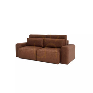 JORDAAN 3-Seater Sofa Bed – Brick Red, City Sofa small 3