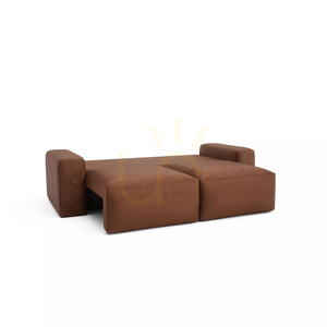 JORDAAN 3-Seater Sofa Bed – Brick Red, City Sofa small 4