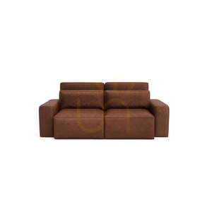 JORDAAN 3-Seater Sofa Bed – Brick Red, City Sofa small 0