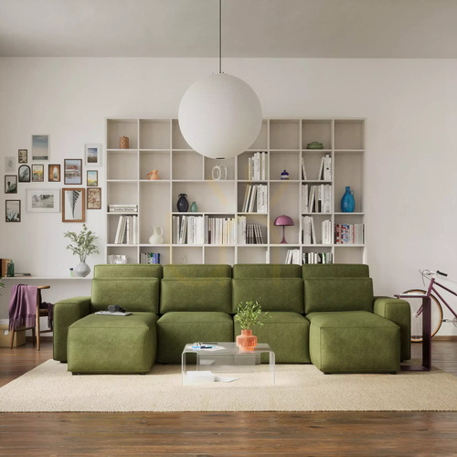 Check JORDAAN Corner Sofa Bed – U-shaped – Khaki, City Sofa