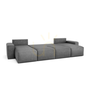 JORDAAN Corner Sofa Bed – U-shaped – Gray City Sofa small 4