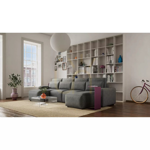JORDAAN Corner Sofa Bed – U-shaped – Gray City Sofa small 7
