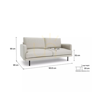 BRERA Three-Seater Sofa – Beige City Sofa small 4