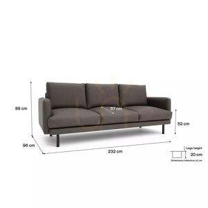 BRERA 4-Seater Sofa – Taupe Color by City Sofa small 4