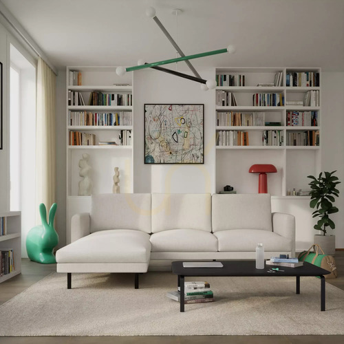 Check BRERA 4-Seater Corner Sofa – Beige City Sofa