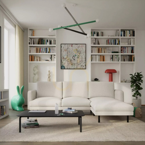 Check BRERA 4-Seater Corner Sofa – Beige City Sofa