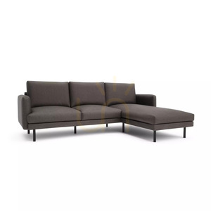 BRERA 4-seater corner sofa (right-hand side) – taupe color by City Sofa small 2
