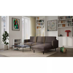 BRERA 4-seater corner sofa (right-hand side) – taupe color by City Sofa small 6
