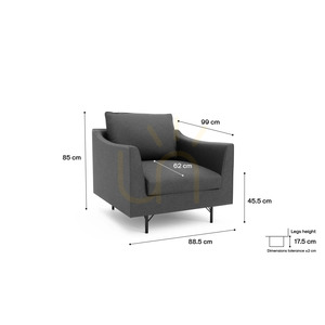 ALFAMA Armchair – Dark Gray City Sofa small 4