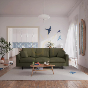 ALFAMA Three-Seater Sofa – Green City Sofa small 1