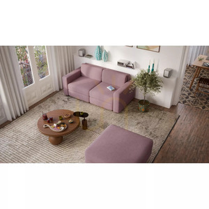 GRACIA Modular Two-Seater Sofa – Muted Pink, City Sofa small 5
