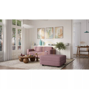 GRACIA Modular Two-Seater Sofa – Muted Pink, City Sofa small 6