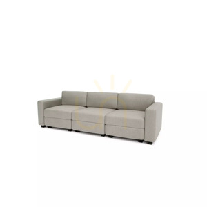GRACIA 3-Seater Modular Sofa – Beige and Gray City Sofa small 3