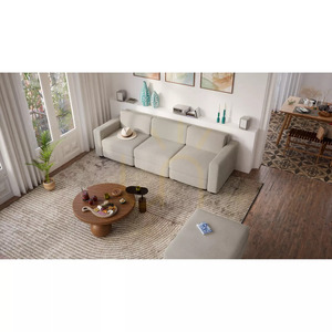GRACIA 3-Seater Modular Sofa – Beige and Gray City Sofa small 5