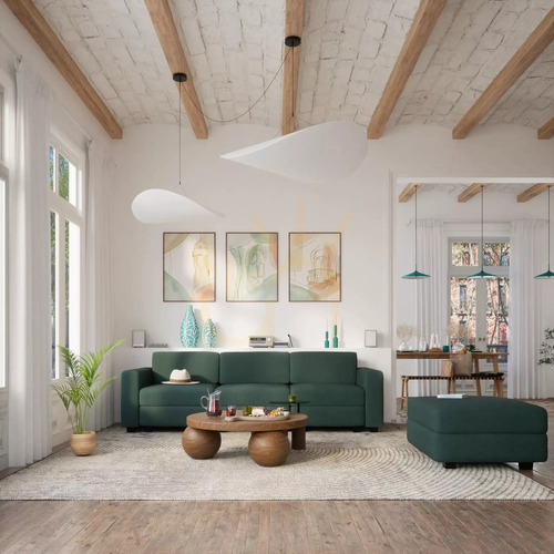 Check GRACIA 3-Seater Modular Sofa – Green City Sofa