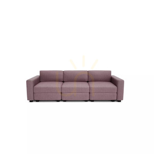 GRACIA 3-Seater Modular Sofa – Muted Pink by City Sofa small 0