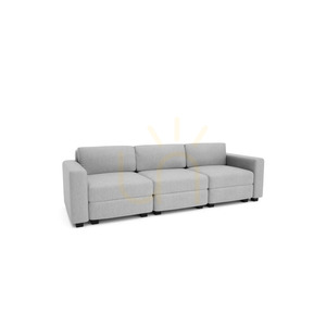 GRACIA 3-Seater Modular Sofa – Gray City Sofa small 2