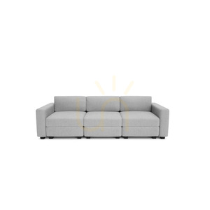 GRACIA 3-Seater Modular Sofa – Gray City Sofa small 0