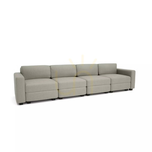 GRACIA 4-Seater Modular Sofa – Beige and Gray City Sofa small 2