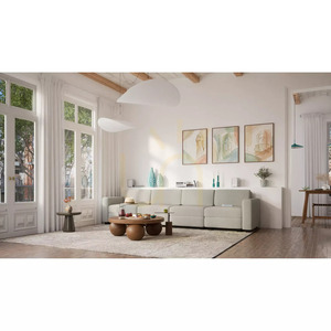 GRACIA 4-Seater Modular Sofa – Beige and Gray City Sofa small 6