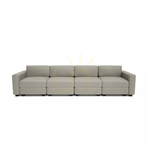 GRACIA 4-Seater Modular Sofa – Beige and Gray City Sofa small 0