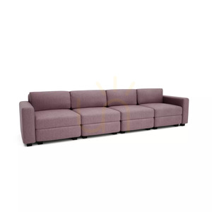 GRACIA 4-Seater Modular Sofa – Muted Pink by City Sofa small 2