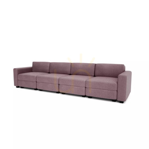 GRACIA 4-Seater Modular Sofa – Muted Pink by City Sofa small 3