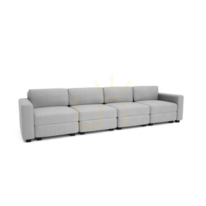 GRACIA 4-Seater Modular Sofa – Gray City Sofa small 2