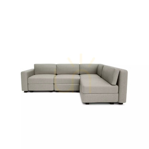 GRACIA 4-Seater Corner Modular Sofa – Beige and Gray City Sofa small 0