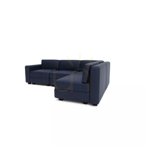 GRACIA 4-Seater Corner Modular Sofa – Dark Blue City Sofa small 3